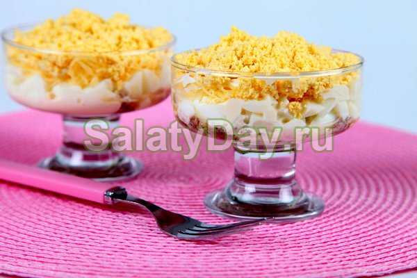 Салат мимоза с сыром и морковью