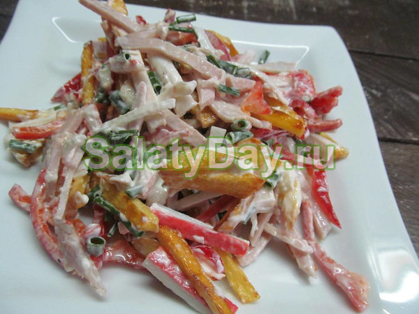 Очень быстрый рецепт вкусного салата