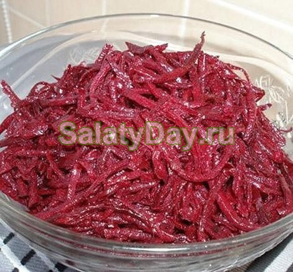 Салат со свеклы по корейски