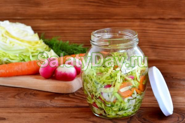 Салат с азиатской заправкой