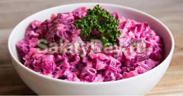 Свекольный салат с яблоком