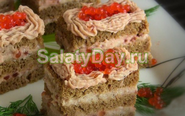 Закусочные &laquo;пирожные&raquo; с сельдью
