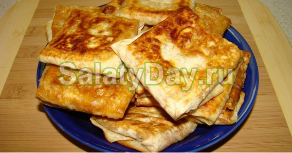 Блины с мясом в лаваше