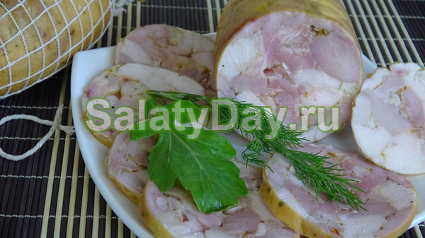 Классический куриный рулет