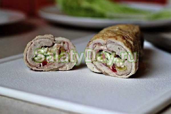 Куриные рулеты с беконом