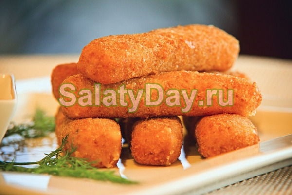 Крабовые палочки в манной панировке