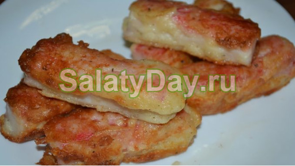 Крабовые палочки с сыром