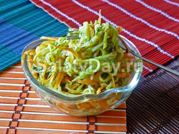 Салат из кабачков по-корейски - для любителей острой кухни