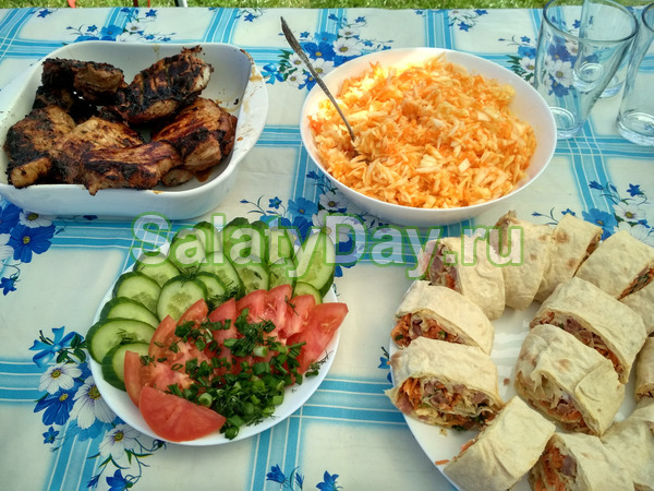 Салаты и закуски к шашлыку с фото 1