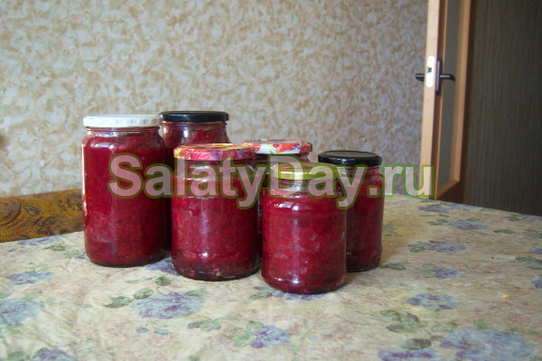 Салат из свеклы на зиму