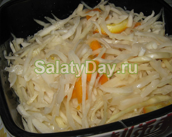 Капуста квашеная с апельсинами