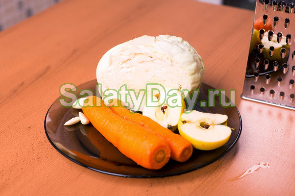Салат Капуста + Яблоки