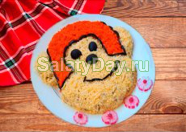 Салат «Обезьянка» с дайконом