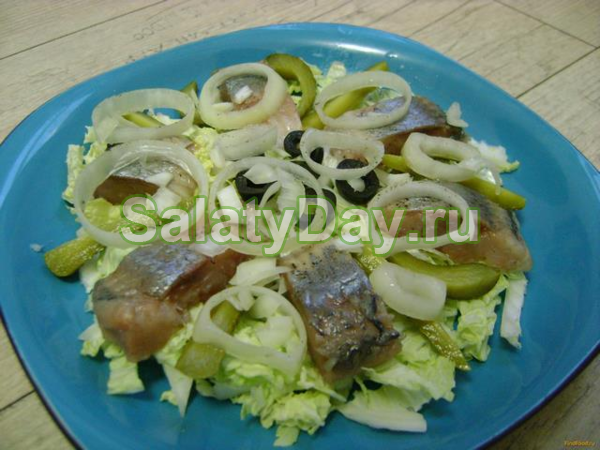Салат из сельди греческий