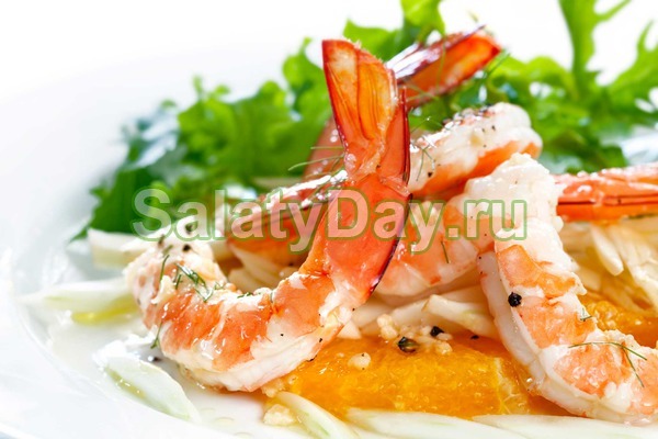 Салат с мандаринами