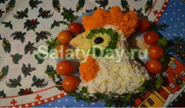 Салат «Петушок» без мяса