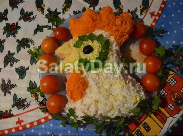 Салат «Золотой петушок»