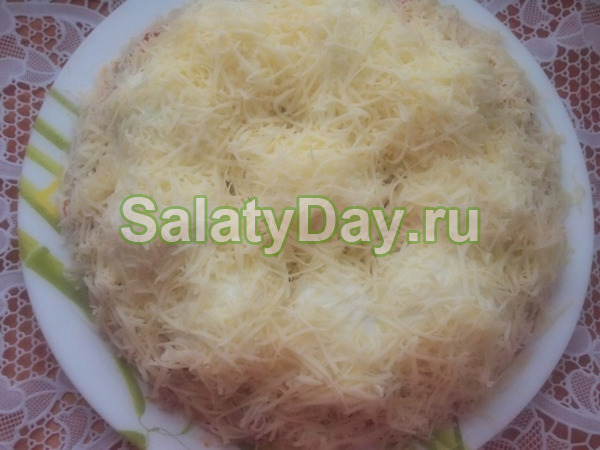 Салат «Сугроб» с печенью