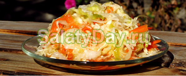 Хреновая закуска на зиму с капустой