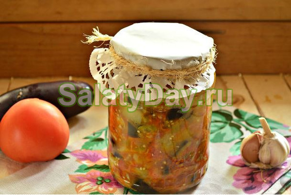 Закуска из баклажанов и кабачков