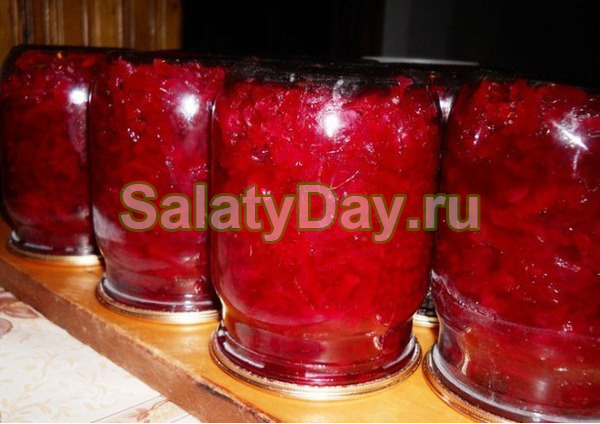 Свекла с хреном и чесноком на зиму