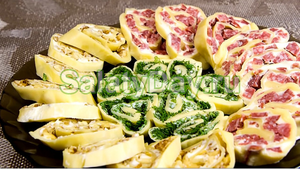 Сырные рулеты ассорти