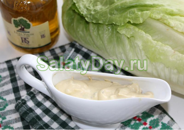 Заправка с анчоусами для «Цезаря с креветками»