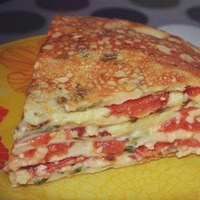 Салат блинный