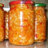 Салат с рисом на зиму