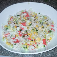 Салат с рисом