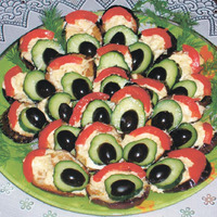 Закуска павлиний хвост